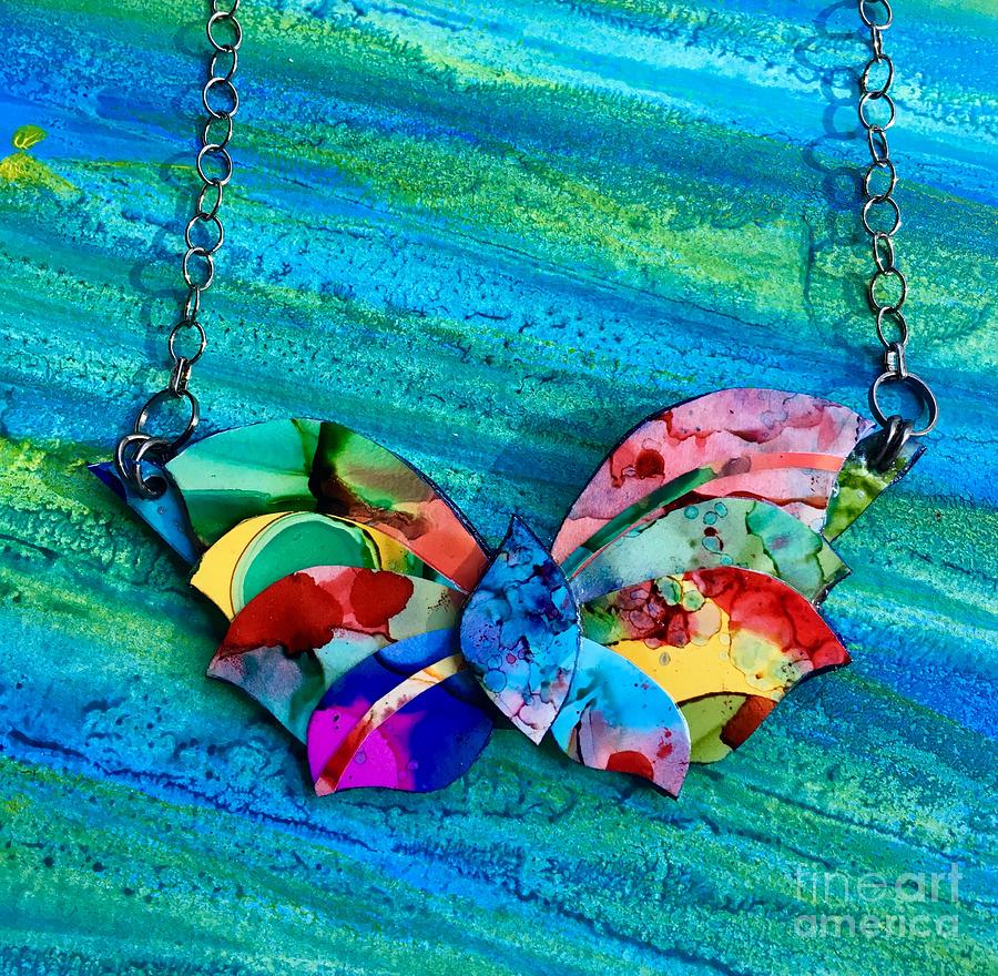 Butterfly Jewelry Painting by Nancy Koehler