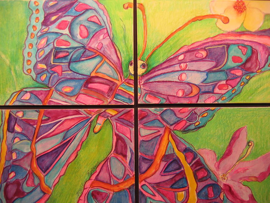 Butterfly Joy Painting by Marlene Robbins