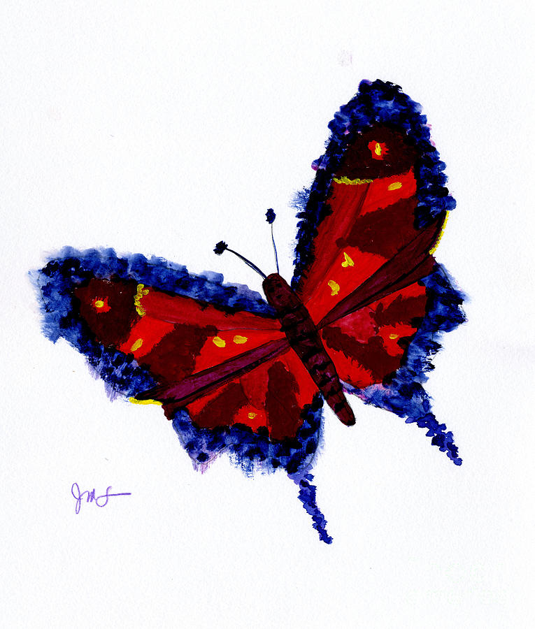 Butterfly Painting by Julia Stubbe