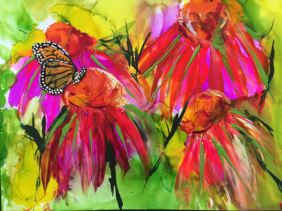 Butterfly Kiss Painting by Bonny Butler