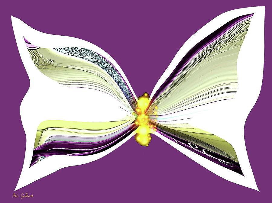 Butterfly love 2 Digital Art by Iris Gelbart