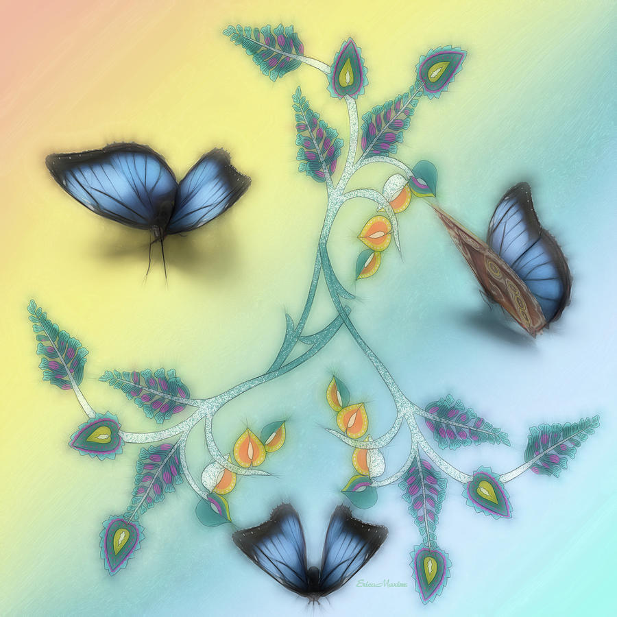 Butterfly Digital Art - Butterfly Love by Ericamaxine Price