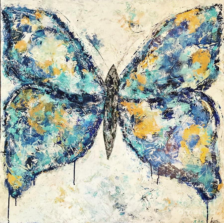 Butterfly Love Painting by Kirsten Koza Reed