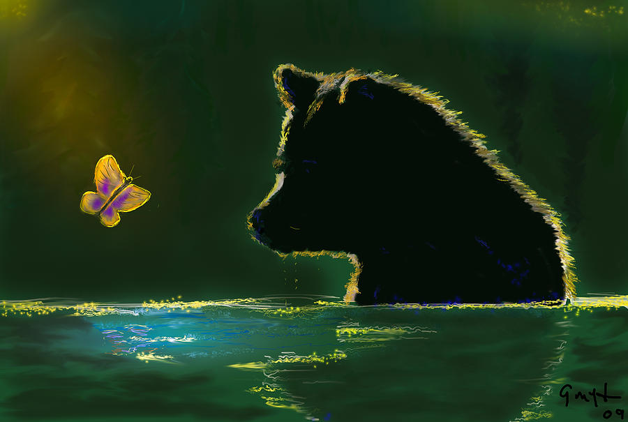 Wildlife Digital Art - Butterfly Lullaby by J Griff Griffin