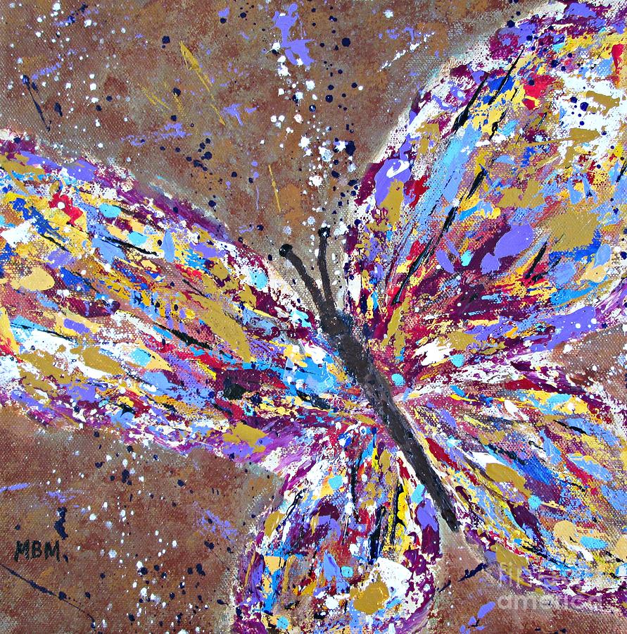 Butterfly Magic Painting by Mary Mirabal