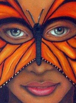 Butterfly Mask Painting by Leah Saulnier The Painting Maniac