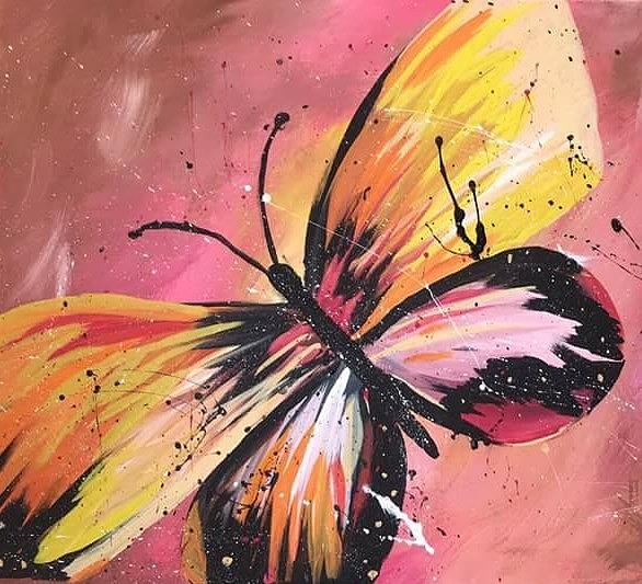 Butterfly Painting by Matt Chastain - Fine Art America