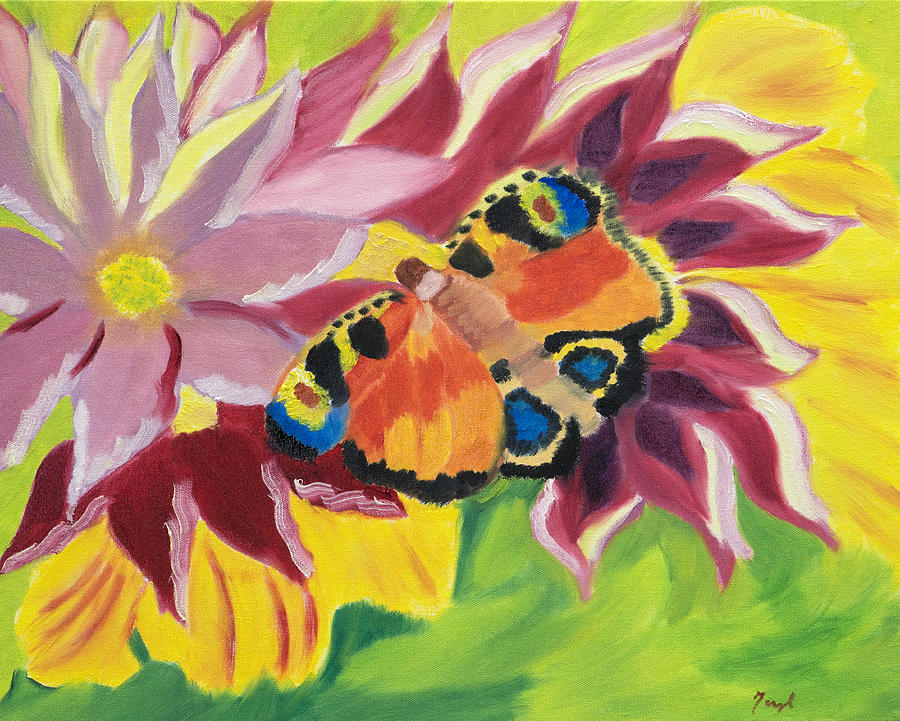 Butterfly Painting - Spring Fever by Meryl Goudey