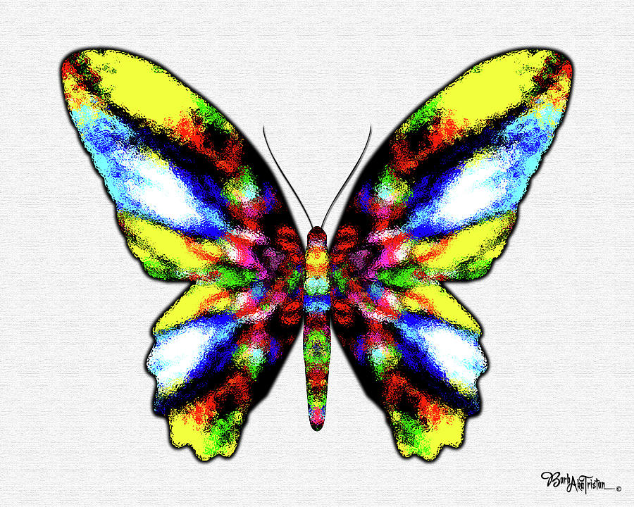 Butterfly Messenger #027 Digital Art by Barbara Tristan