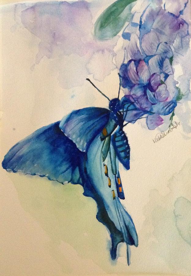 Butterfly Painting - Butterfly  by Michele Sentouktsi
