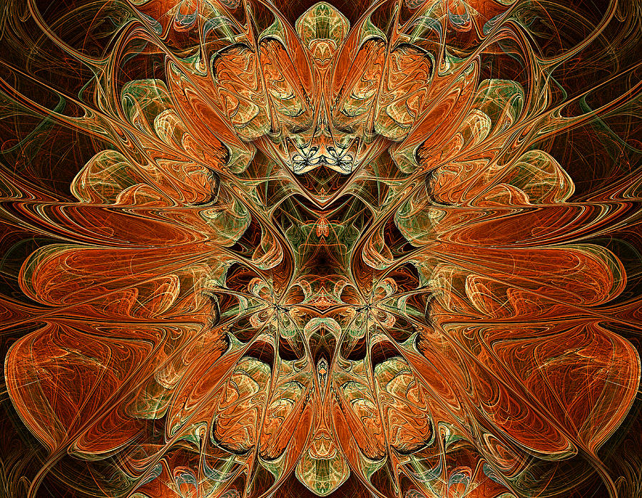 Abstract Digital Art - Butterfly Of The Orient by Georgiana Romanovna