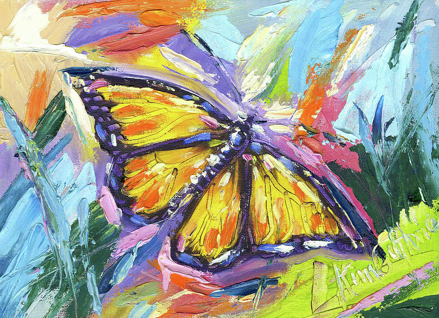 Butterfly Painting Painting By Kim Guthrie 