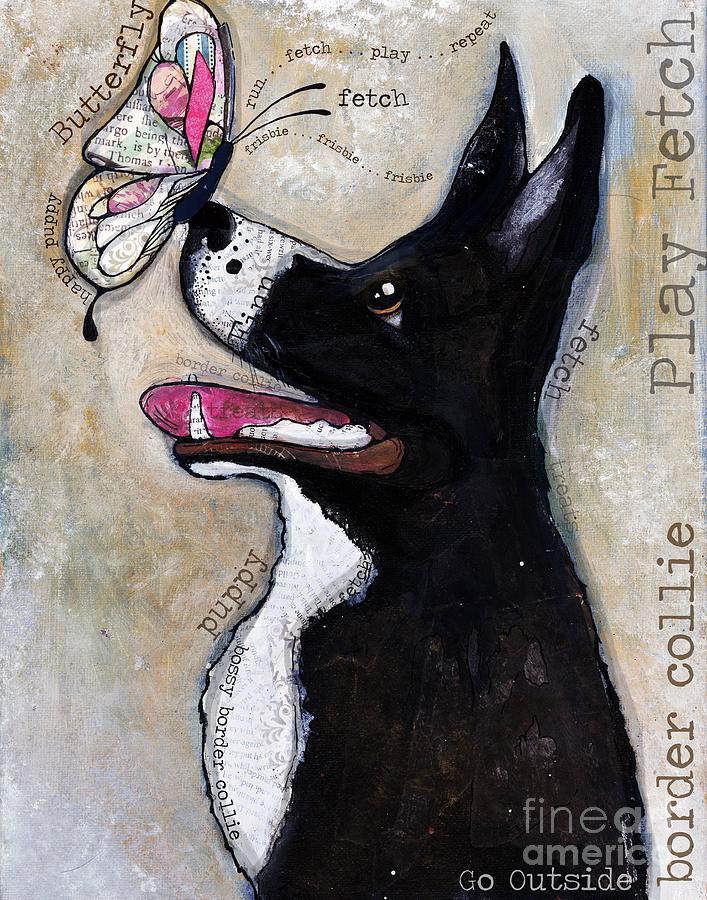 Butterfly Patch Mixed Media by Annalisa Loevenguth