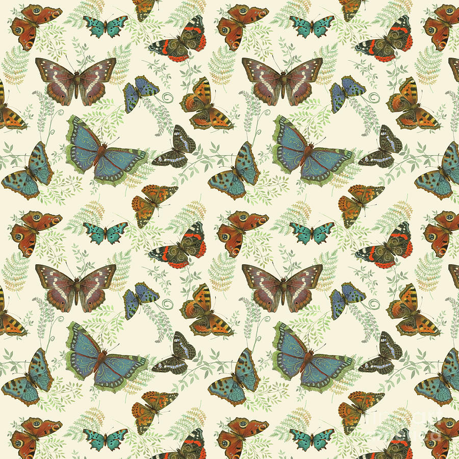 Butterfly Plate 4 C Digital Art by Jean Plout