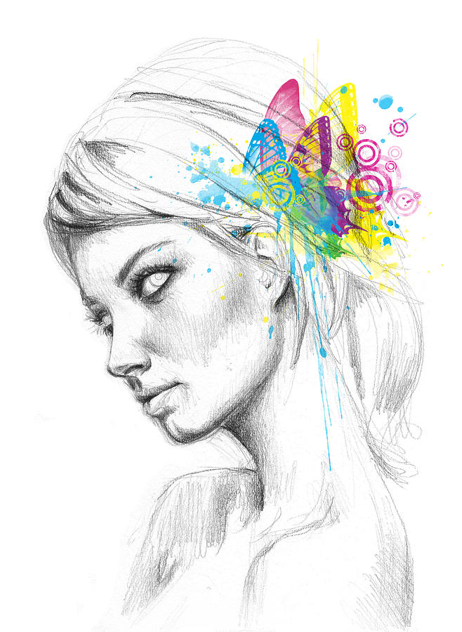 Butterfly Digital Art - Butterfly Queen by Olga Shvartsur