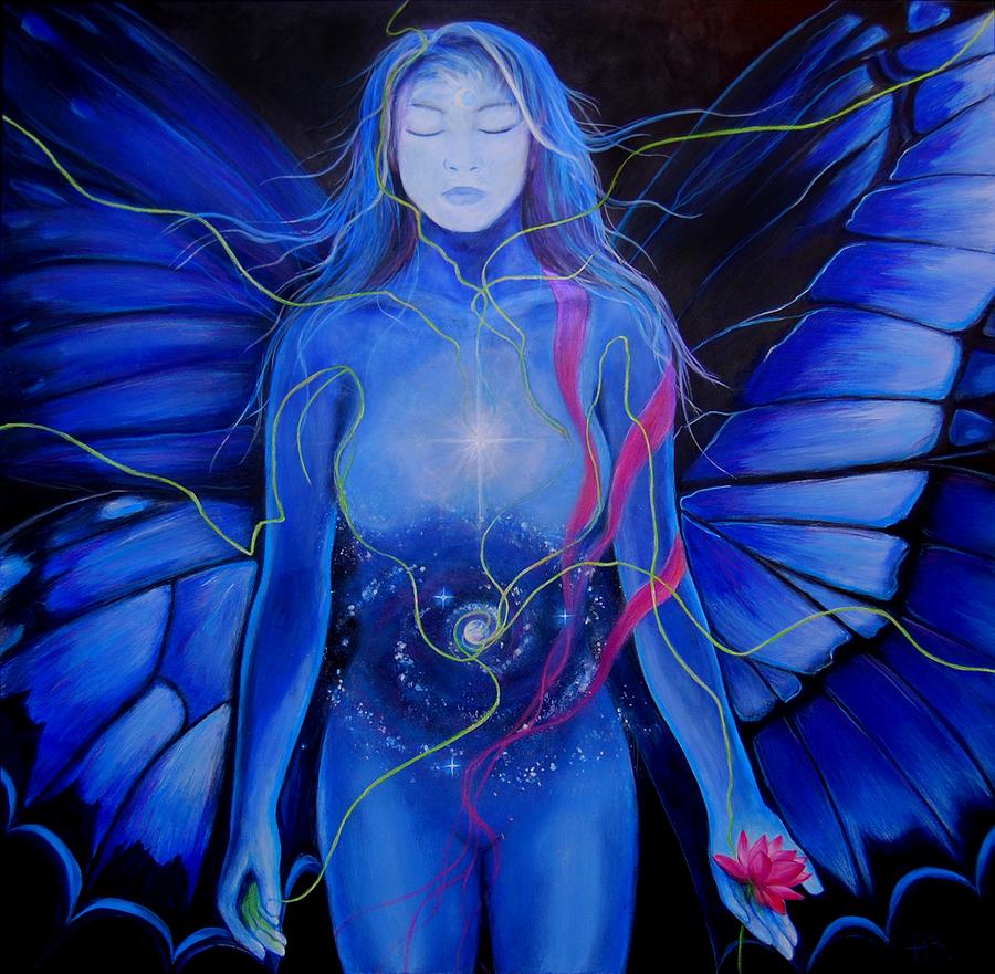 Fairy Painting - Butterfly Rush by Patricia Ann Dees Fairy Painting - Butterfly Rush by Patricia Ann Dees