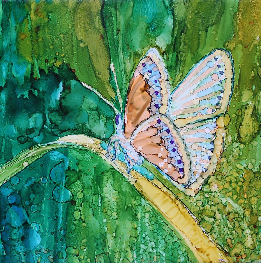 Butterfly Painting by Ruth Kamenev