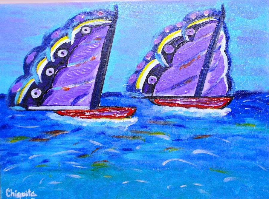 Exuma Regatta - Butterfly Sails Painting by Chiquita Bowleg - Fine Art ...