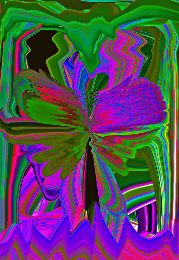 Butterfly Selfe  Digital Art by Phillip Mossbarger