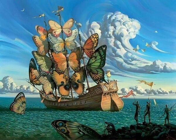 Butterfly Ship Digital Art