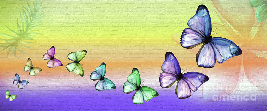 Butterfly Trail 2 by Kaye Menner Digital Art by Kaye Menner