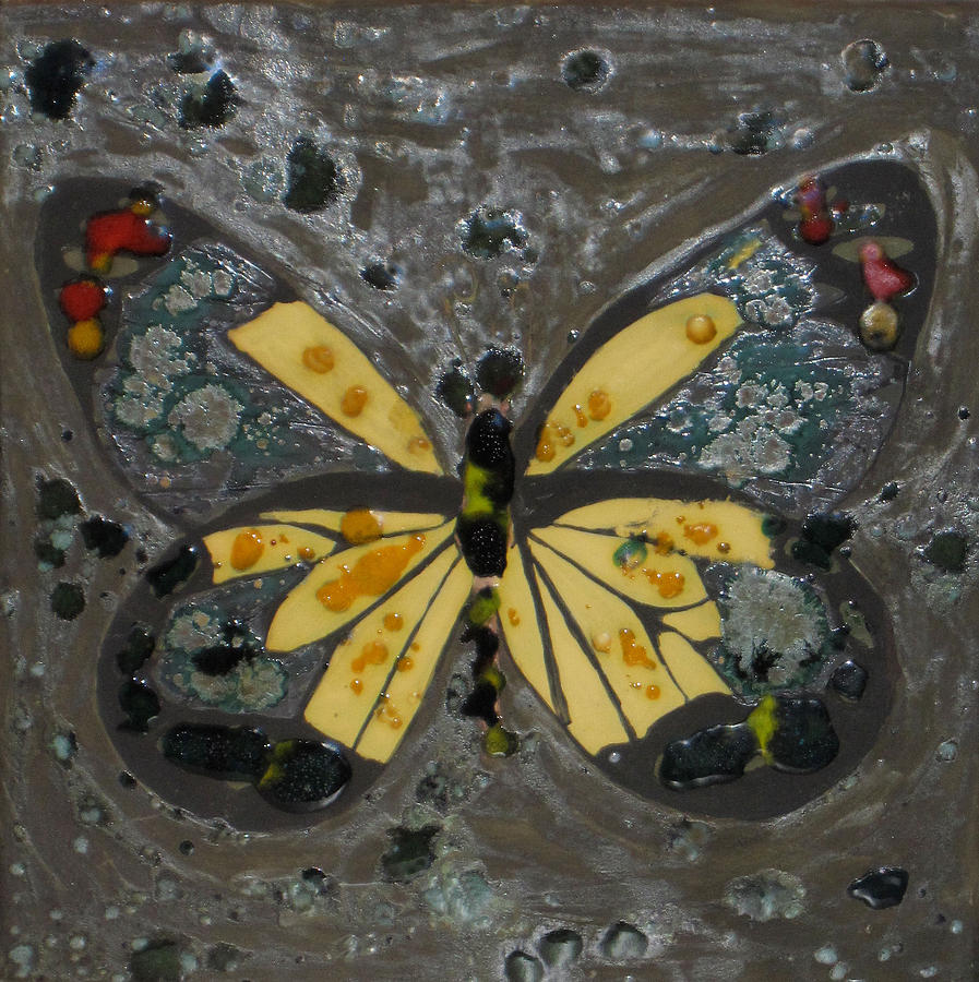Butterfly Ceramic Art - Butterfly by Victor Delgado