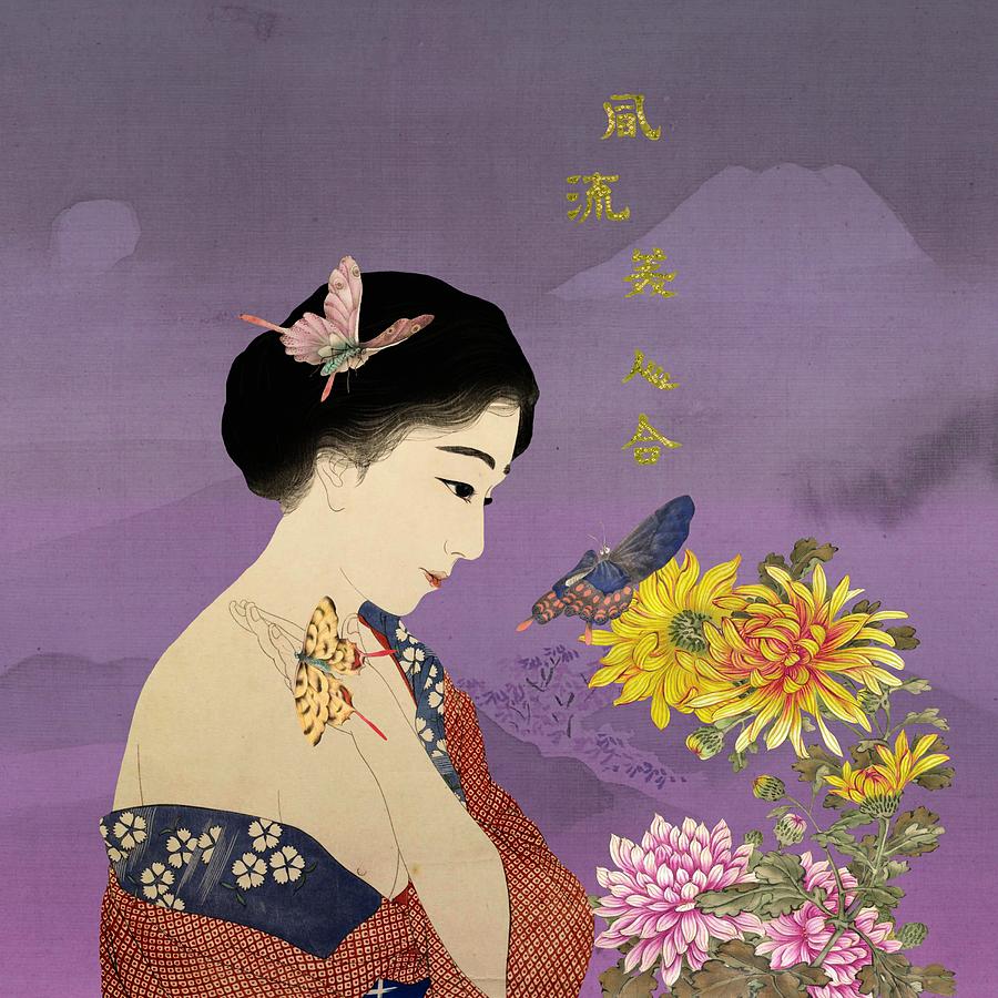 Butterfly Painting - Butterfly Whisperer by Laura Botsford Butterfly Painting - Butterfly Whisperer by Laura Botsford