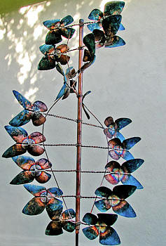 Butterfly Wind Sculpture Sculpture by Rick Hewitt