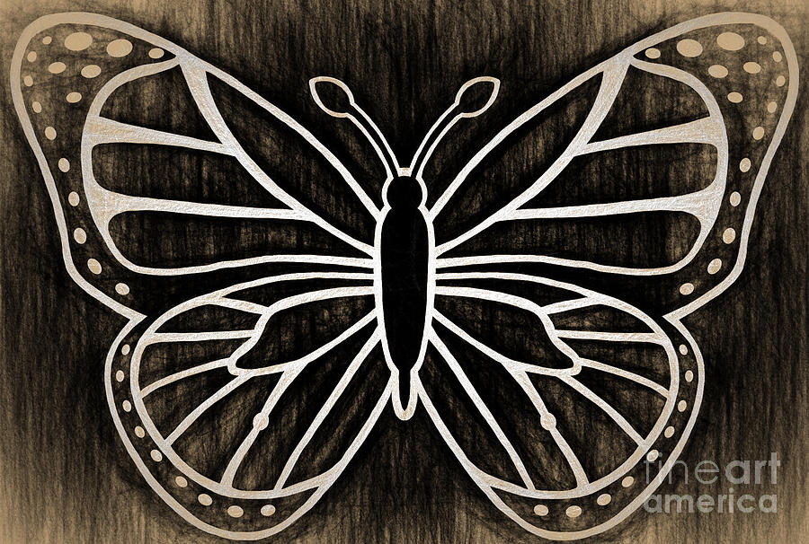 Butterfly Wisdom Digital Art by Kasia Bitner