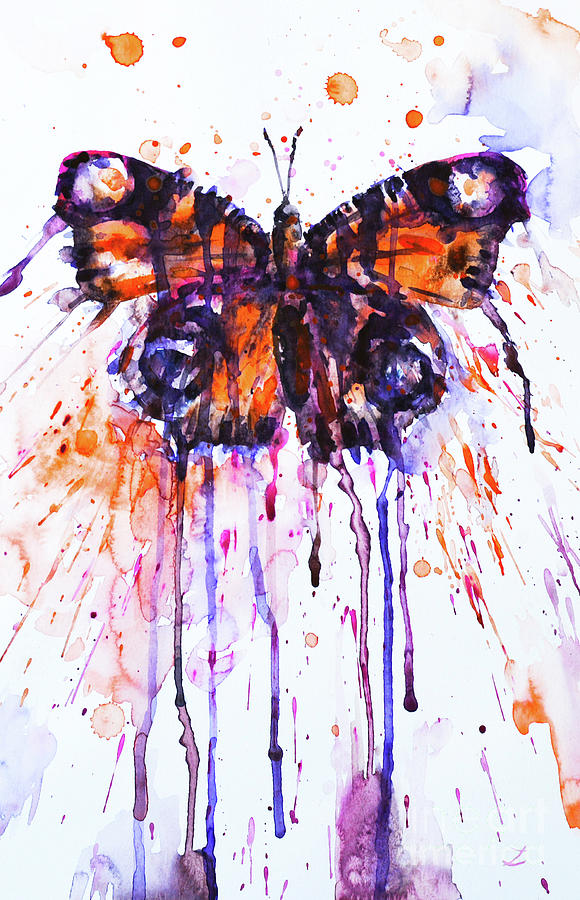 Butterfly Painting by Zaira Dzhaubaeva
