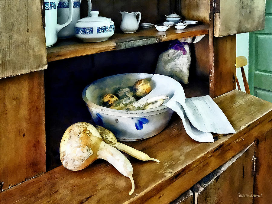 Butternut Squash in Kitchen Photograph by Susan Savad