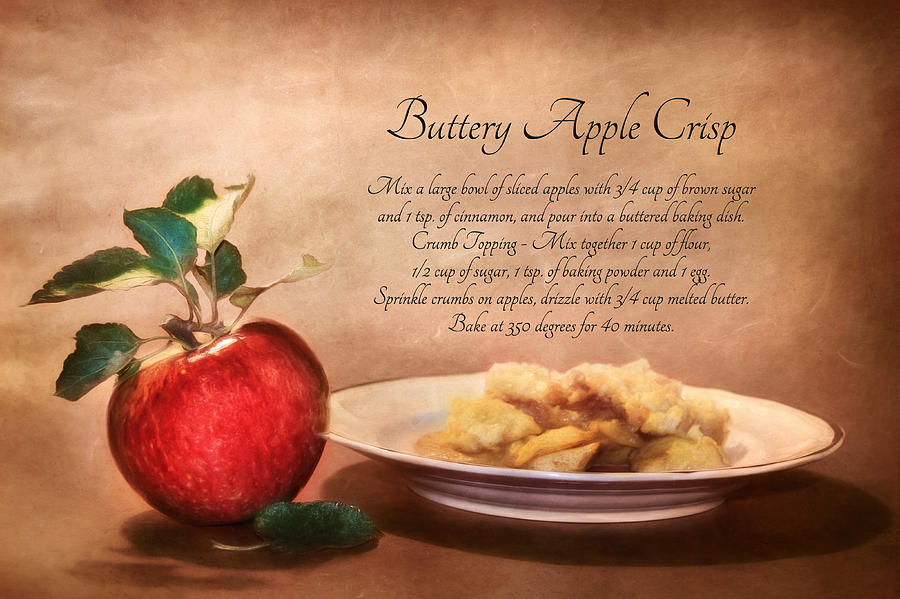 Apple Photograph - Buttery Apple Crisp by Lori Deiter
