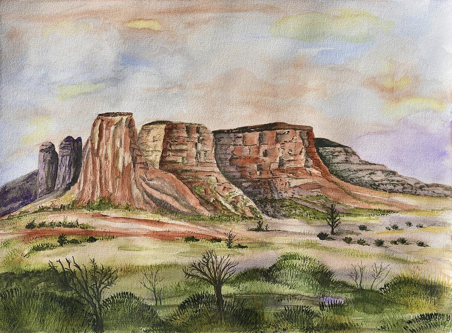 Buttes of Sedona Painting by Linda Brody