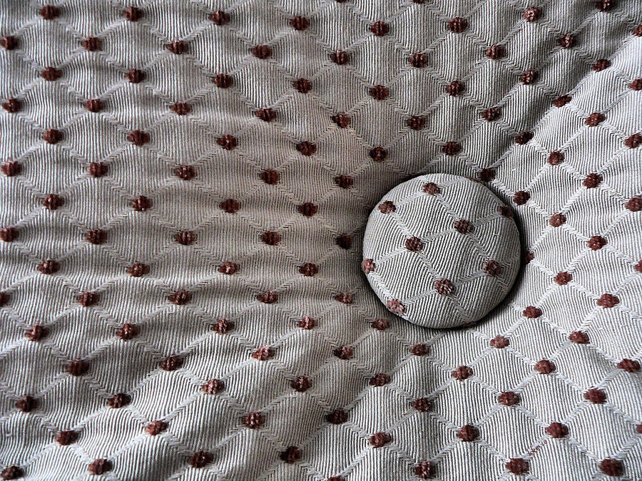 Button Among The Dots Photograph by Kathy K McClellan