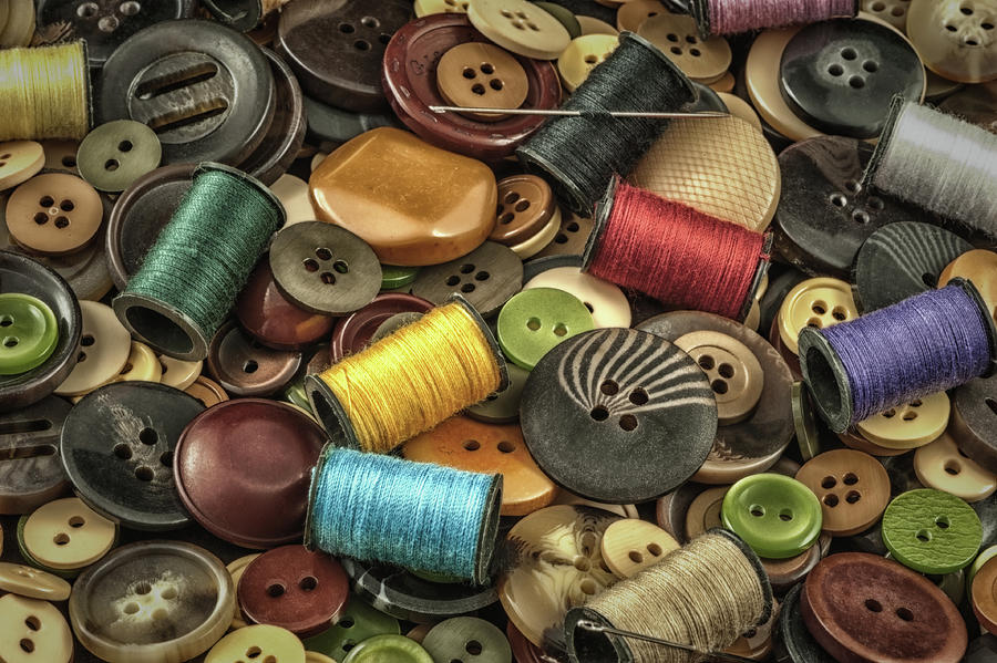 Button Chaos Photograph by Mary Raderstorf - Fine Art America