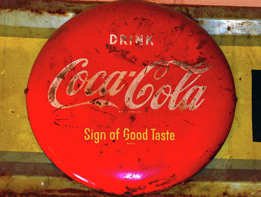 Button Coke sign Photograph by David Lee Thompson