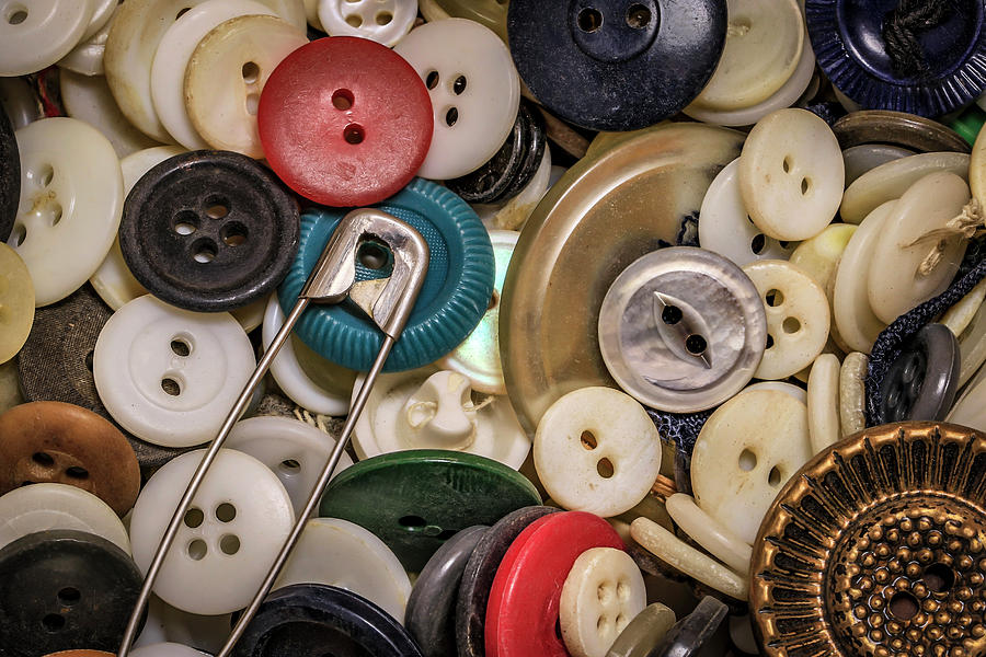 Buttons And Buttons Photograph by Ray Congrove