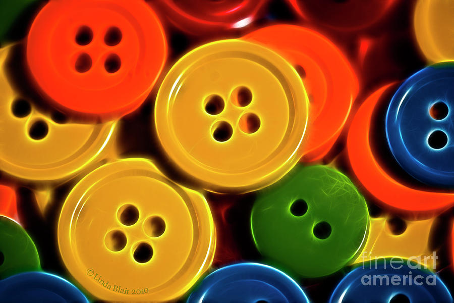Buttons Photograph - Buttons by Linda Blair