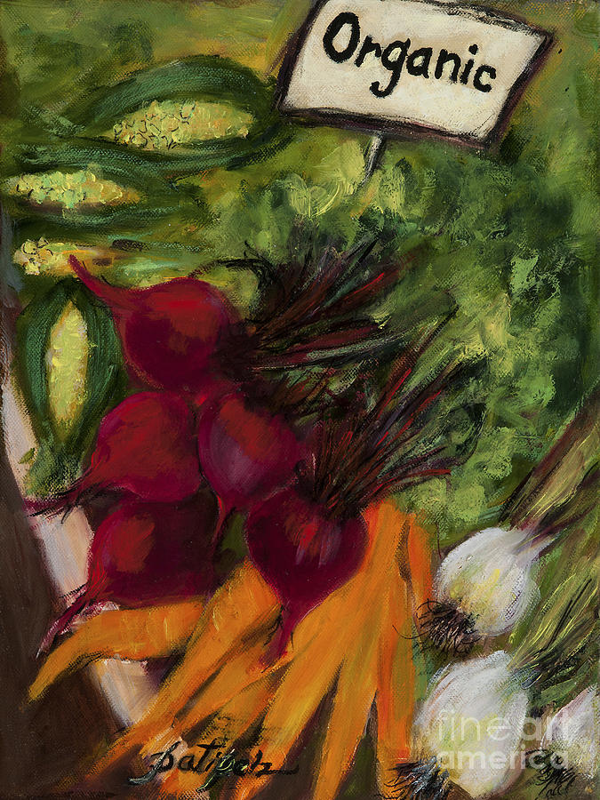 Buy Fresh Organic Produce Painting by Pati Pelz
