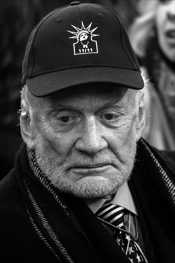 Buzz Aldrin Veterans Day NYC 11_11_17 Photograph by Robert Ullmann