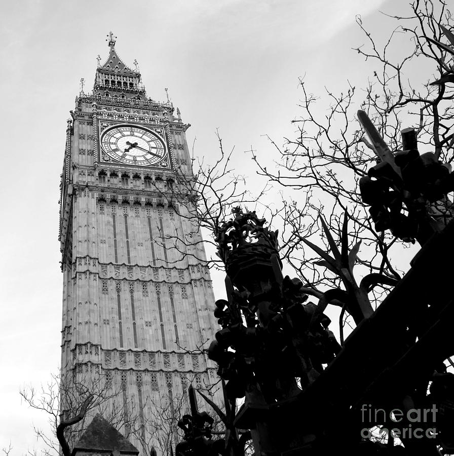 BW Big Ben London 2 Photograph by Lexa Harpell