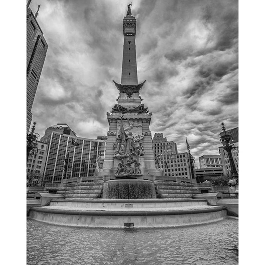 Indianapolis Photograph - #bw #bwstyleoftheday #bw_photooftheday by David Haskett II