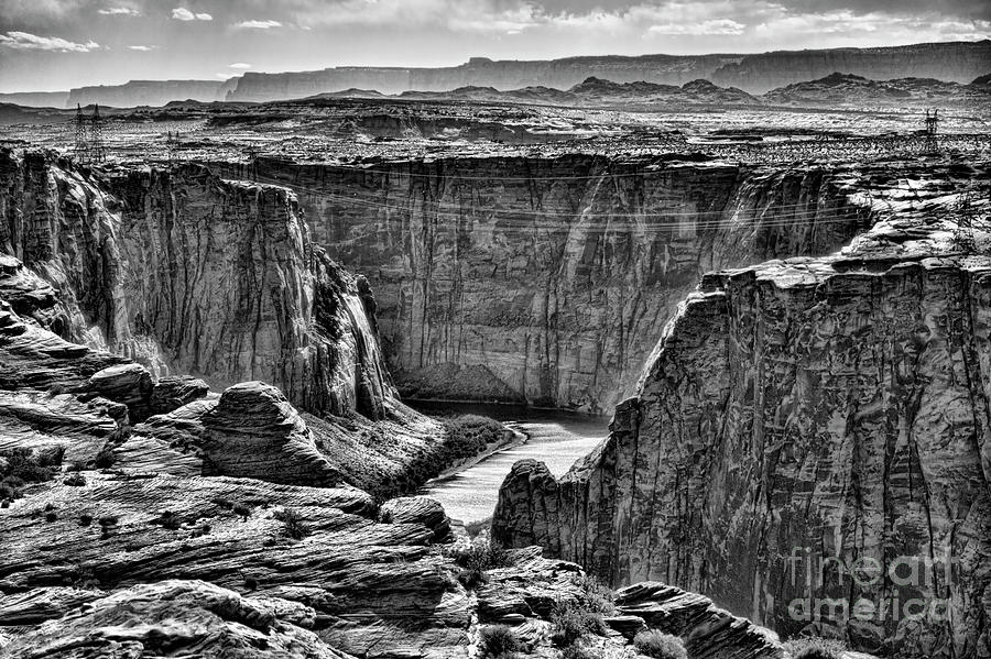 BW Glen Canyon Colorado River  Photograph by Chuck Kuhn