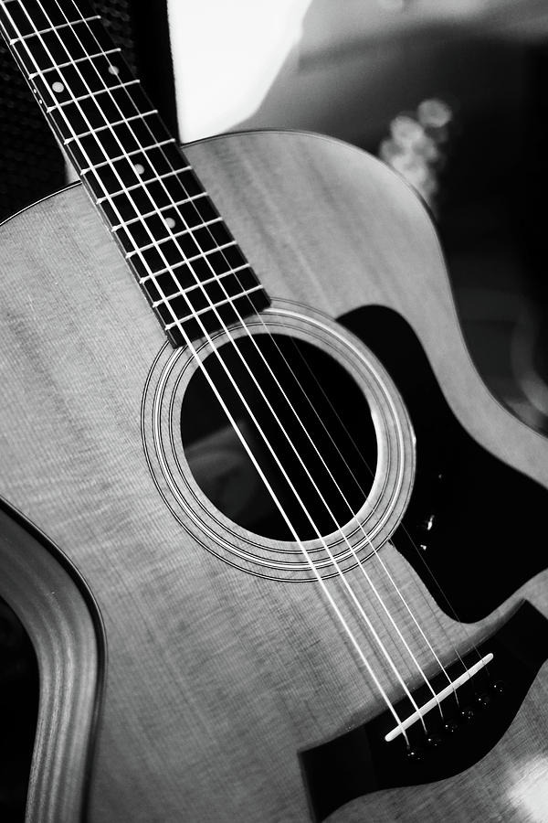 BW Guitar Photograph By SC Shank - Fine Art America