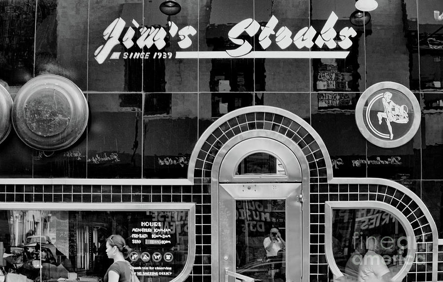 BW Jims Steak Phillycheese Photograph by Chuck Kuhn