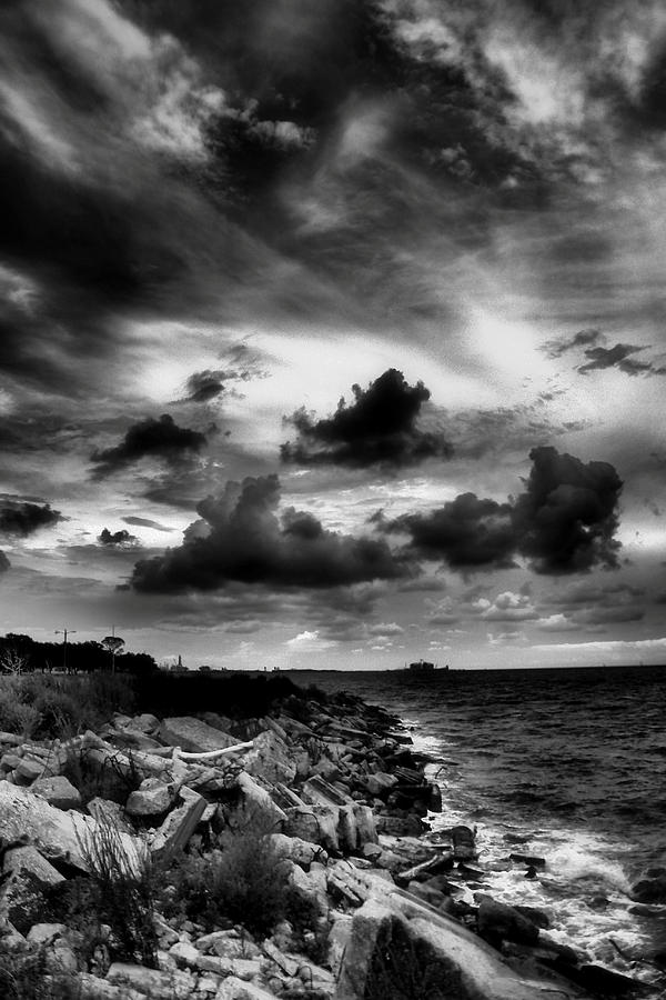 BW of the Point in Mississippi Photograph by Gulf Island Photography ...