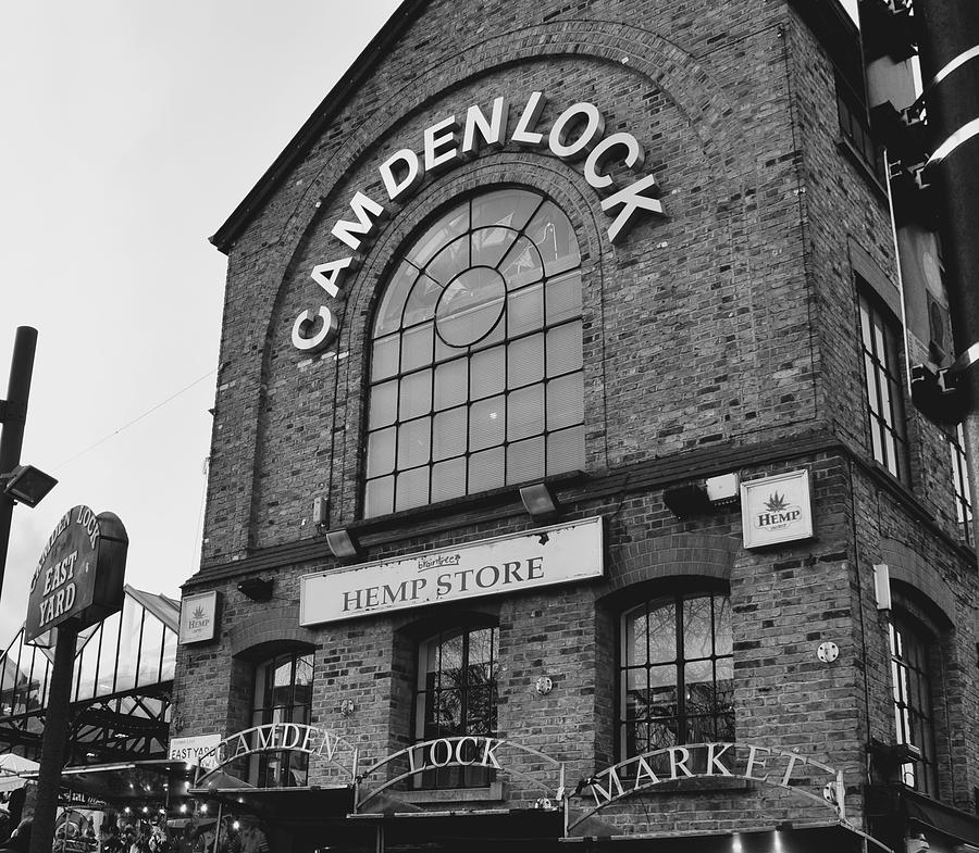 Camden Market Photograph - BW Series Camden Lock Market by Caroline Reyes-Loughrey Camden Market Photograph - BW Series Camden Lock Market by Caroline Reyes-Loughrey