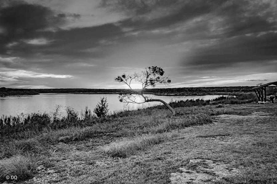 Nature Photograph - #bw #sunsets #water #bnw #sunset by David Quillman