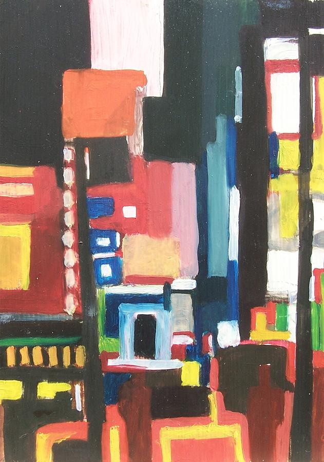 Bway at 46th Painting by Ron Erickson