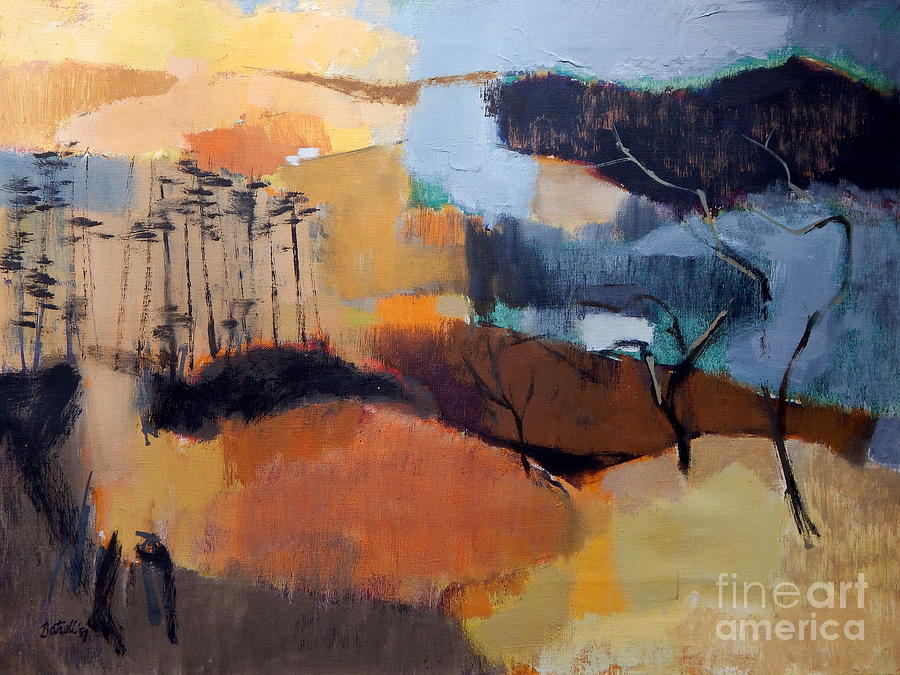 By Edgar A.Batzell Landscape Painting by Priscilla Batzell Expressionist Art Studio Gallery